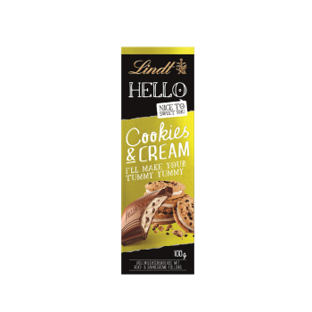 Lindt Hello Tafel Cookies & Cream 100g X 12