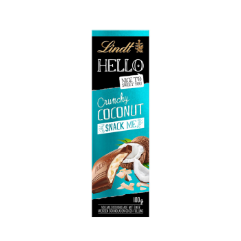 Lindt Hello Tafel Crunchy Coconut 100g X 12