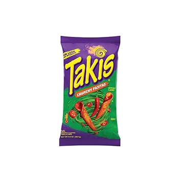 Takis Crunchy Fajita Rolled Tortilla Chips 9.9oz (280g) Case Pack = 14units x9.90oz