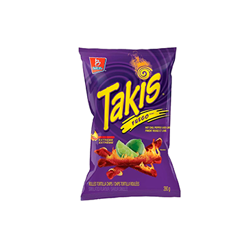 Takis Crunchy Fuego Rolled Tortilla Chips. 9.9oz (280g)