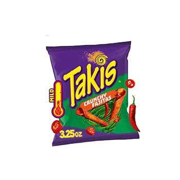 Takis Crunchy Fajitas Rolled Tortilla Chips 3.25oz
