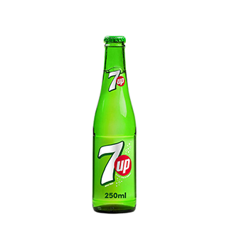 7 Up Glass Bottle (250ml x24 per case)