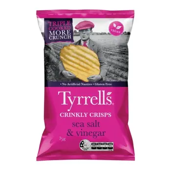 TYRRELLS HCC SEA SALT & VINEGAR 75G X 12