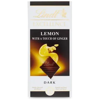 Lindt Excellence Lemon & Ginger 100G