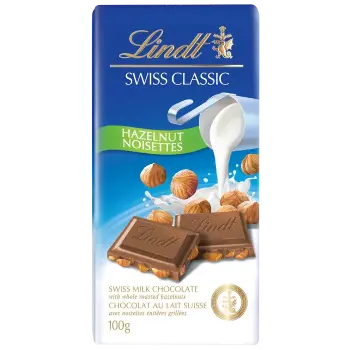 Lindt Swiss Classic Hazelnut 100