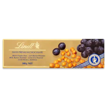 Lindt Raisin Hazelnut 300G